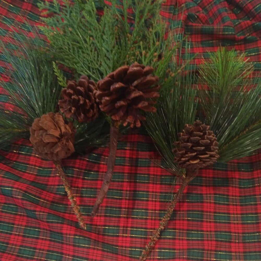 Assorted Faux Greenery Stems - Set of Three